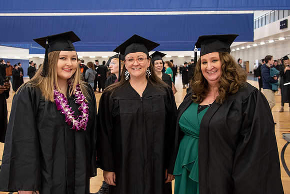 Graduates at Commencement.