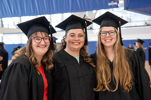 Graduates at Commencement.