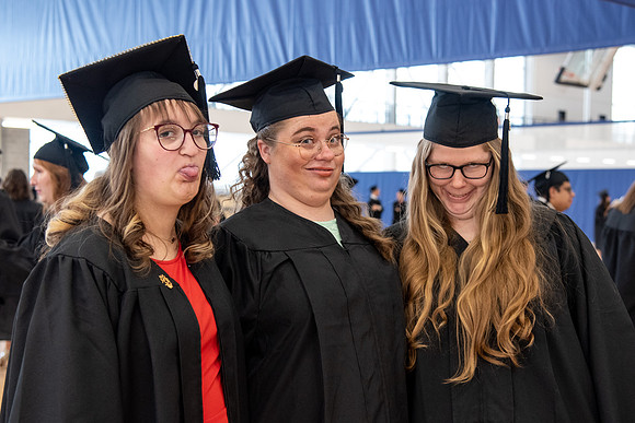 Graduates at Commencement.
