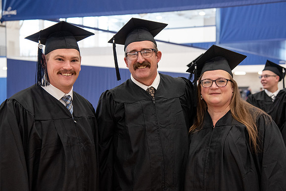 Graduates at Commencement.