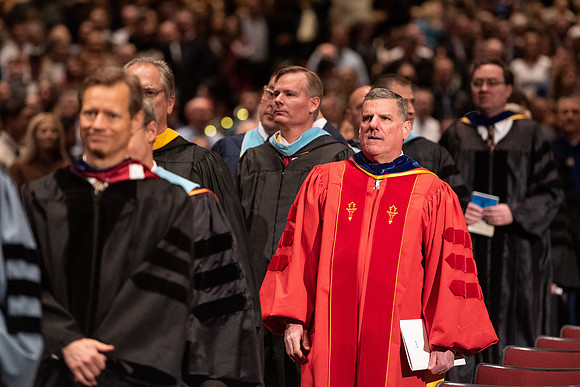Graduates at Commencement.