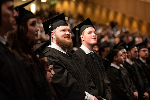 Graduates at Commencement.
