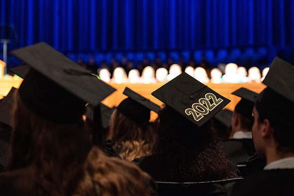 Graduates at Commencement.