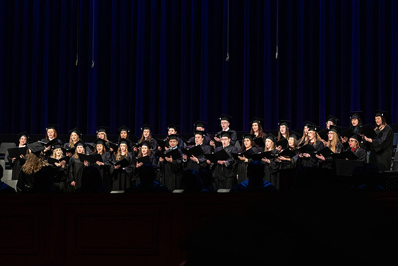 Graduates at Commencement.