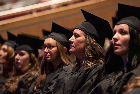 Graduates at Commencement.