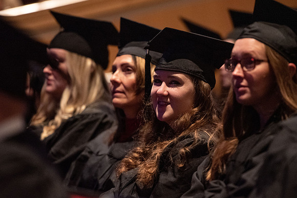 Graduates at Commencement.