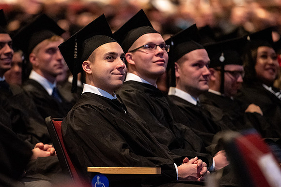 Graduates at Commencement.