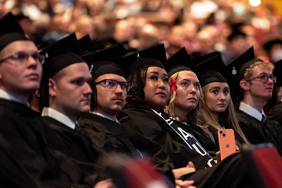Graduates at Commencement.