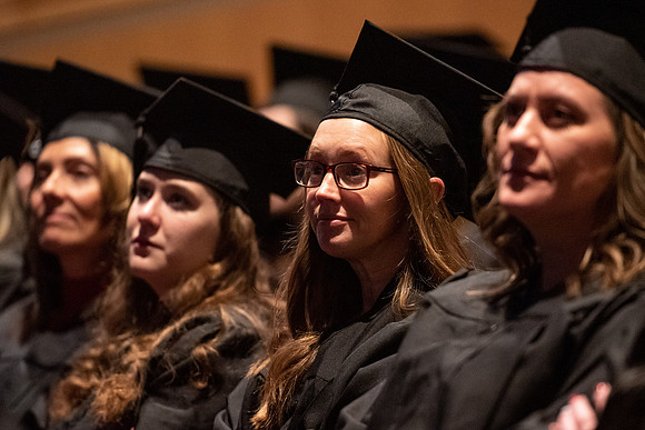 Graduates at Commencement.