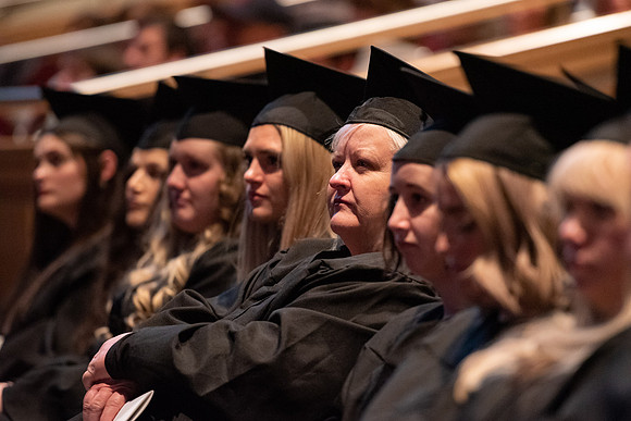 Graduates at Commencement.