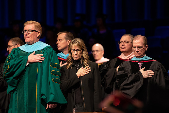 Graduates at Commencement.