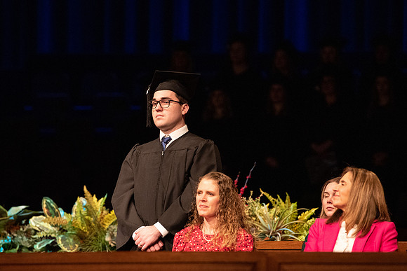 Graduates at Commencement.