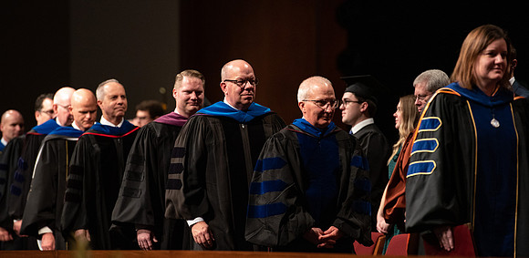 Graduates at Commencement.