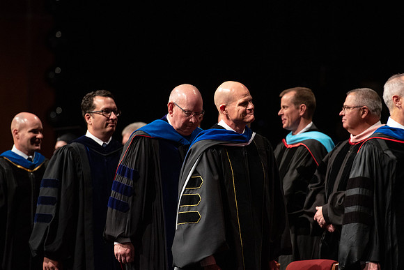 Graduates at Commencement.