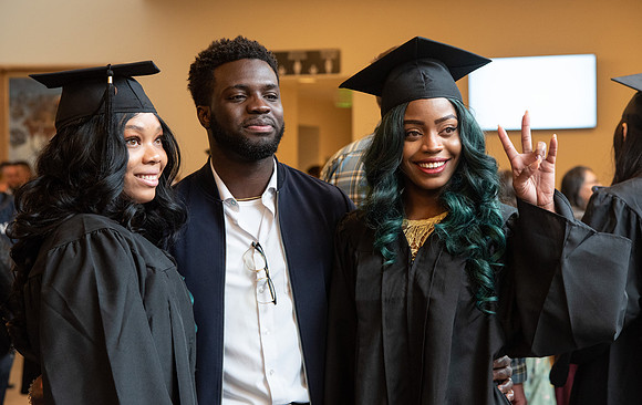 Graduates at Commencement.