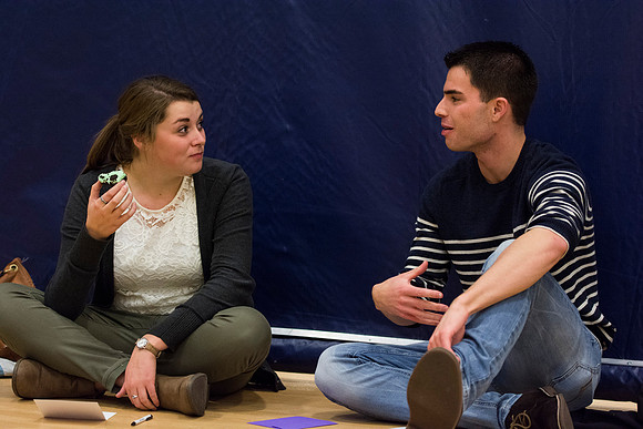 Students do a variety of service activies together with their dates.