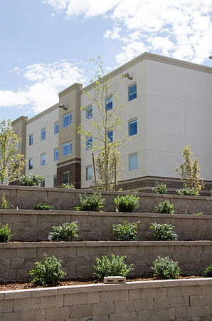 A new housing project at BYU-Idaho, Centre Square, close to completion.