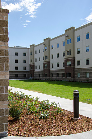 A new housing project at BYU-Idaho, Centre Square, close to completion.