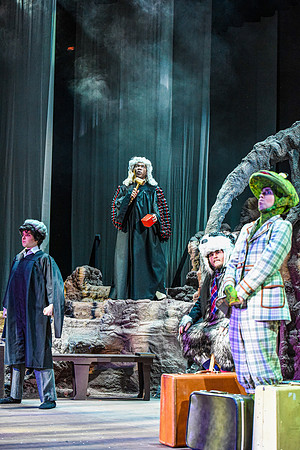 The theatre department's dress rehearsal of the Wind in the Willows in the Snow Drama Theatre.