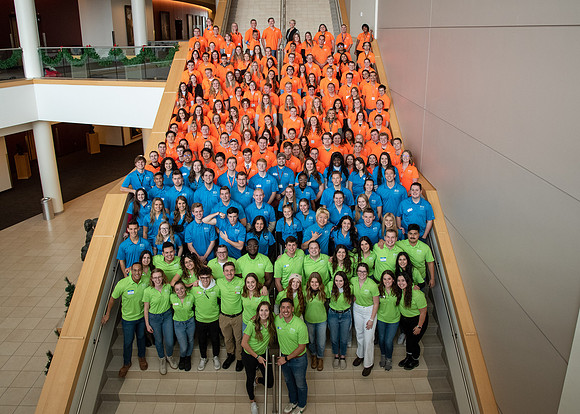 Campus Life students in the I-Center.