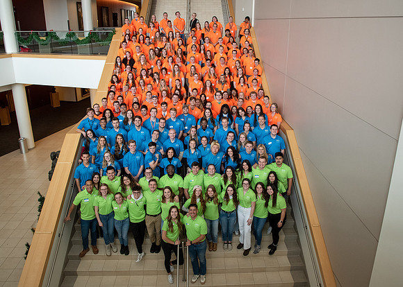 Campus Life students in the I-Center.