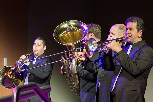 The Brigham Young University-Idaho Choir and Orchestra perform in the Patriots and Pioneers concert, with guest appearance by the Dallas Brass.