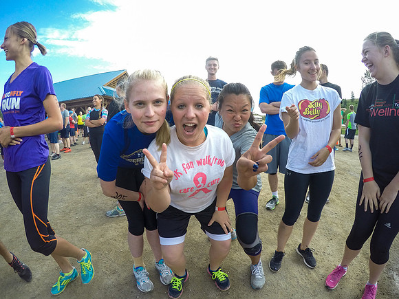 The Viking Race, held by wellness activities, is a great way to go outside with friends and school mates and have fun on an adventurous run.