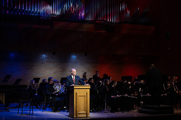 Symphony Band with President Meredith- Feb 2026