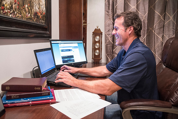 Promotional photos for Online Learning to help in recruiting new instructors. Model: Sean Robertson
