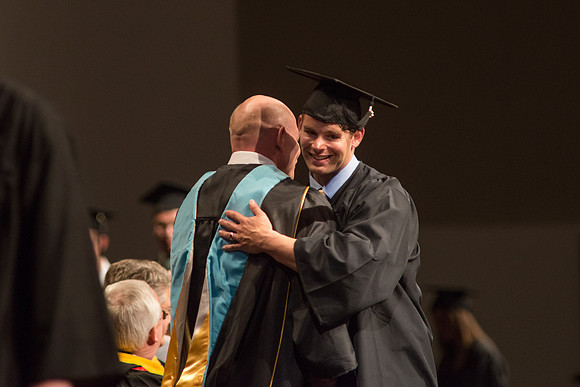 Graduates of the College of Agriculture and LIfe Sciences receive their diplomas.