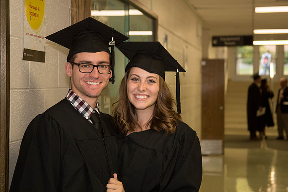 The Swift family before the College of Business and Communication Convocation.