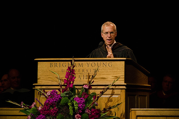 Associate Academic Vice President for Instruction Kelly T. Burgener speaks during Convocation.