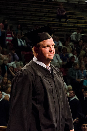 CIT Graduate Mikel Hall recieves his diploma.
