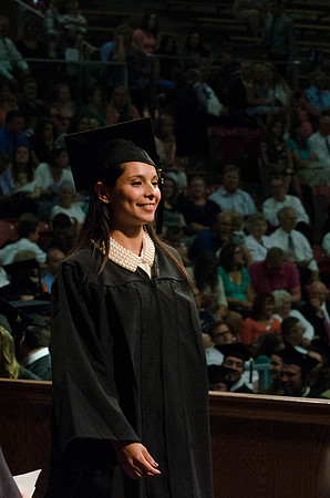 Venezuelan Pathway student Carolina Galvis recieves her diploma in Business Management.