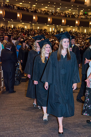 Brigham Young University-Idaho graduates at Commencement ceremony. Photo by Ryan Chase