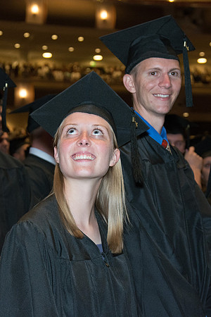 Brigham Young University-Idaho graduates at Commencement ceremony. Photo by Ryan Chase