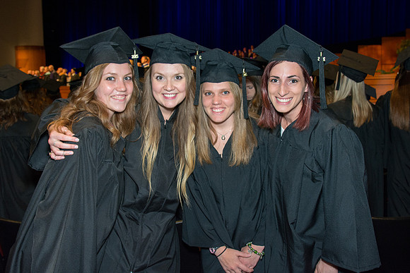 Brigham Young University-Idaho graduates at Commencement ceremony. Photo by Ryan Chase