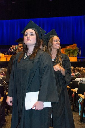 Brigham Young University-Idaho graduates exiting Commencement ceremony. Photo by Ryan Chase
