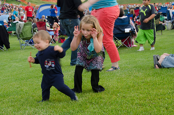 Celebrate America, an Independence Day Celebration at the Huntsman Springs Golf Course in Driggs, Idaho. It was free fun for everyone, bounce toys for kids and a concert featuring two of the original