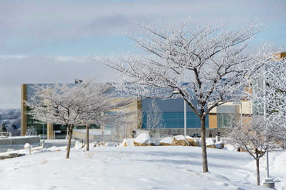 Winter at BYU-Idaho campus