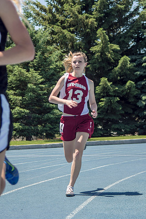 The BYU-Idaho competitive sports track teams compete against each other in the Hart Stadium.