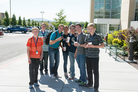 Youth participating in EFY shared the campus during Education Week. Photo by Erik Hill.