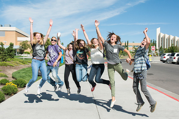 Youth participating in EFY shared the campus during Education Week. Photo by Erik Hill.
