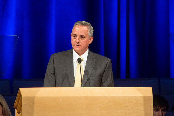 Brother Mike Thueson speaks at Devotional during BYU-Idaho's Summer Session.