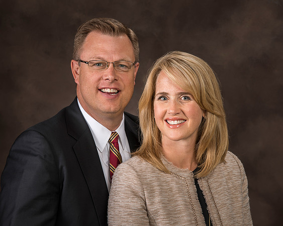 President Clark G. Gilbert and His wife Christine. The 16th President of Brigham Young University-Idaho.