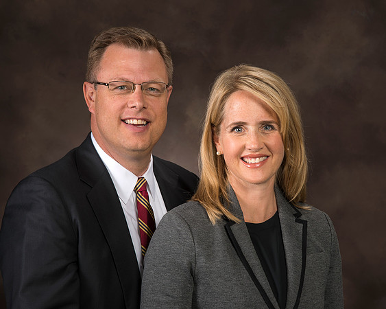 President Clark G. Gilbert and His wife Christine. The 16th President of Brigham Young University-Idaho.