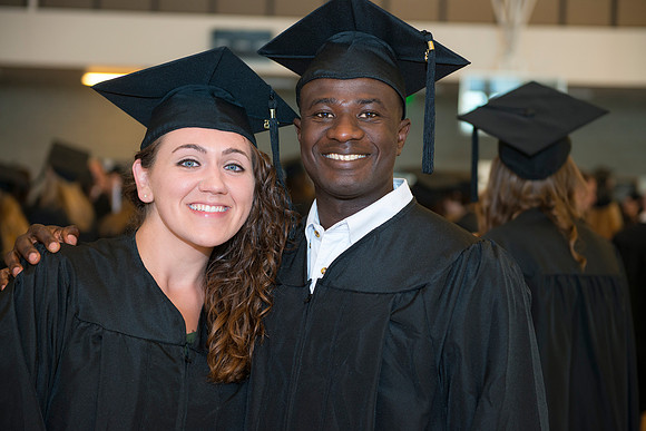 Processional before the start of Commencement.