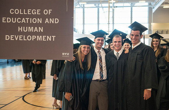 Graduates at BYU-Idaho Summer Graduation.