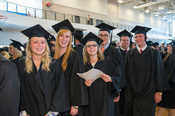 Processional before the start of Commencement.