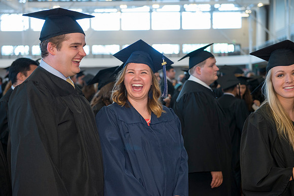 Graduates at BYU-Idaho Summer Graduation.